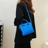 Bright Leather Crossbody Bags for Women Small Tote Bag Lady Shoulder Bag