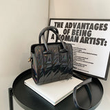 Bright Leather Crossbody Bags for Women Small Tote Bag Lady Shoulder Bag