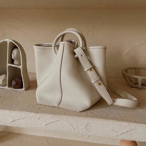 Women's Bucket Shoulder Bag Pu Leather Handbag Crossbody Tote