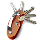 Aluminium Key Holder Clip Keys Organizer Pouch Case Bag