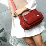 Casual Shoulder Bag Multi-layer Crossbody Tote Waterproof Messenger Bags Female