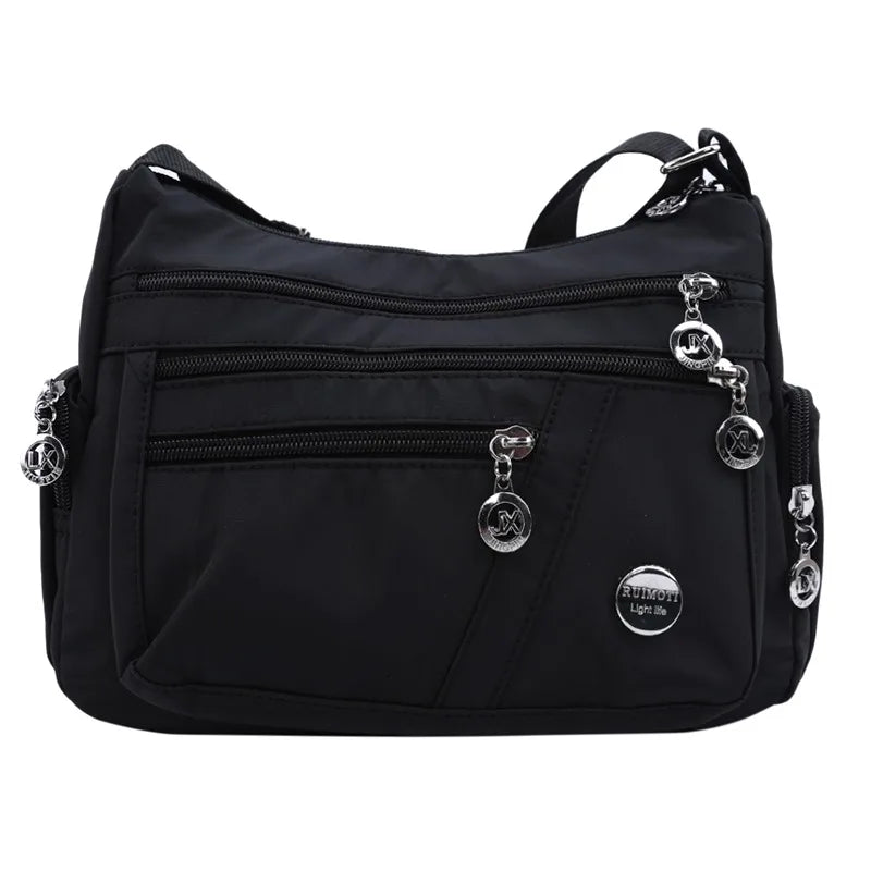 Casual Shoulder Bag Multi-layer Crossbody Tote Waterproof Messenger Bags Female