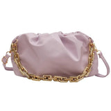 Chain Handbag Women's Bag Pu Leather Thick Chain Shoulder Bags