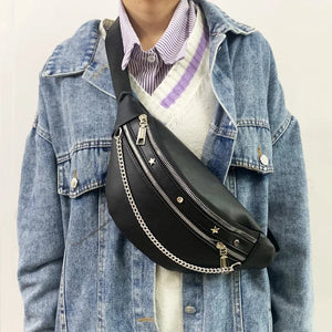 Stone Pattern Waist Bag Phone Pack Purse for Women