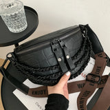 Stone Pattern Women Waist Bag Phone Pack Purse Fanny Pack Waist Pack