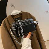 Chain Waist Chest Bag Phone Pack Women Crossbody Belt Bags
