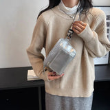 Chain Waist Chest Bag Phone Pack Women Crossbody Belt Bags
