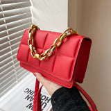 Shoulder Bag Women PU Leather Crossbody Messenger Handbag Lady Armpit Satchel