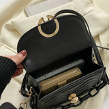 Shoulder Bag for Women PU Leather Small Square Bag Spring Messenger Handbag