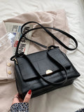Classic Women Shoulder Bag High Soft PU Leather Solid Underarm Bags