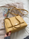 Classic Women Shoulder Bag High Soft PU Leather Solid Underarm Bags