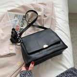 Classic Women Shoulder Bag High Soft PU Leather Solid Underarm Bags