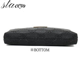 Leather Cross Body Clutch Bag Women Shoulder Small Messenger Bag