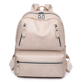 Cowhide Satchel Backpack Multifunctional Travel Bag Vintage Women Backpack