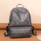 Cowhide Satchel Backpack Multifunctional Travel Bag Vintage Women Backpack