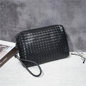 Cowhide Leather Top Handle Bag Men High Capacity Outdoor Handbag