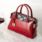 Crocodile Pattern Women Bag High Pu Leather Tote Handbags Ladies Snakeskin