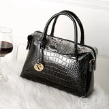 Crocodile Pattern Women Bag High Pu Leather Tote Handbags Ladies Snakeskin