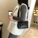 Crocodile Striped Crossbody Shoulder Bag Women Leather Messenger Handbag