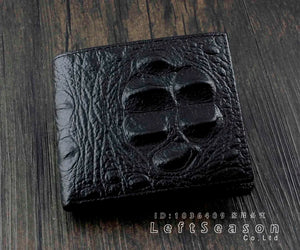 Crocodile Texture Leather Men's Short Wallet