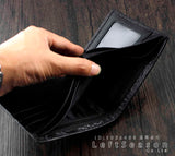 Crocodile Texture Leather Men's Short Wallet