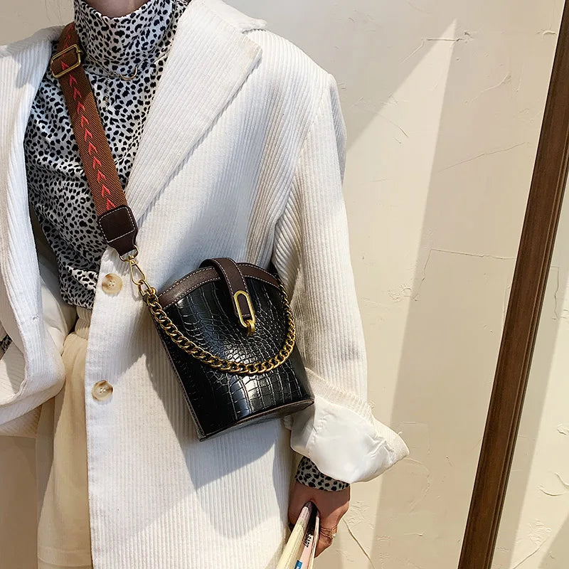 Stone Shoulder Bag Ladies Handbags Sac Female Vintage Messenger Bags for Girls