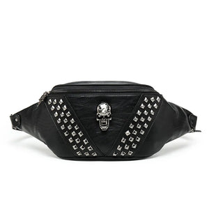 Men's Leather Crossbody Bag Vintage Shoulder Chest Pack