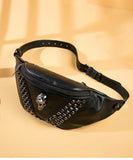 Men's Leather Crossbody Bag Vintage Shoulder Chest Pack