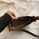 Leather Shoulder Bag Women Retro Hobo Lady Messenger Bag