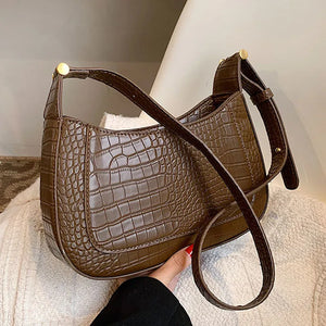 Leather Shoulder Bag Women Retro Hobo Lady Messenger Bag