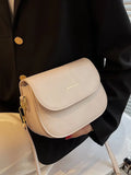 Women's Pu Leather Shoulder Bag Flap Crossbody Solid