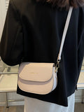 Women's Pu Leather Shoulder Bag Flap Crossbody Solid
