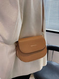 Women's Pu Leather Shoulder Bag Flap Crossbody Solid