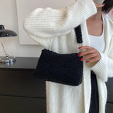 Plush Shoulder Bags for Women Winter Armpit Bag Purses and Handbags