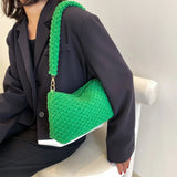 Plush Shoulder Bags for Women Winter Armpit Bag Purses and Handbags