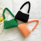 Plush Shoulder Bags for Women Winter Armpit Bag Purses and Handbags