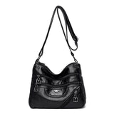 Women's Shoulder Bag Layer Pocket Messenger Handbag - Various Colors