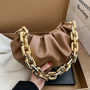Thick Chain Shoulder Bag for Women