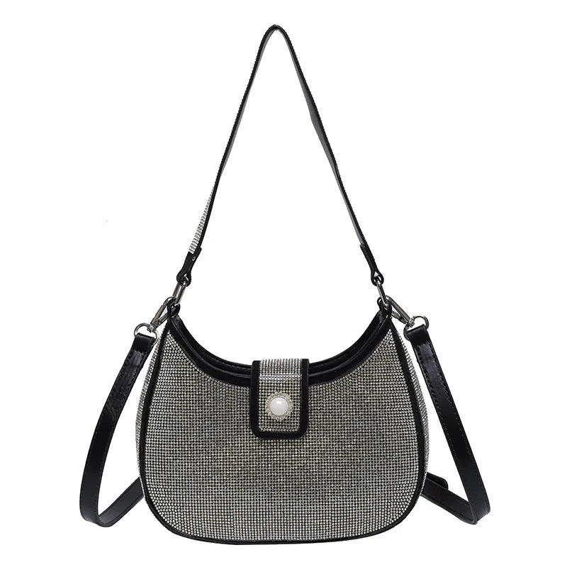 Diamond-Studded Lady Shoulder Bag Crossbody Tote