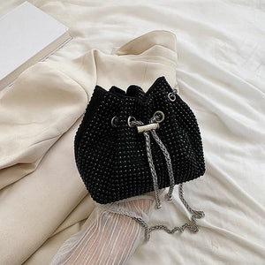 Rhinestone Evening Crossbody Shoulder Bag Clutch Purse