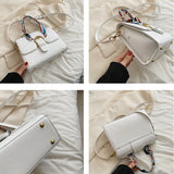 Women's Temperament Scarfs Handbag Beige Cross Body Bag