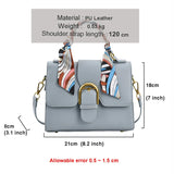 Women's Temperament Scarfs Handbag Beige Cross Body Bag
