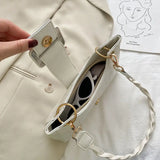 Texture High Ladies Ins Zipper Shoulder Bags Women