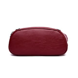 Vintage Soft PU Leather Women Messenger Bag Shoulder Zipper Lady Bag