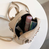 Women Backpack chain Ladies School bags for Teenager Girls