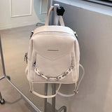Women Backpack chain Ladies School bags for Teenager Girls