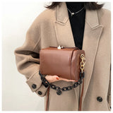 Women Leather Handbags Chain Crossbody Bags Shoulder Bags Women Bag
