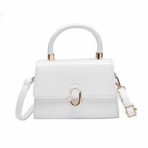 Women's Crocodile Pattern Shoulder Bag - All-match Portable Small Square Bag
