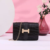 Crocodile Pattern PU Leather Women's Shoulder Messenger Bag