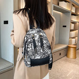 Flower Pattern School Backpack for Girls